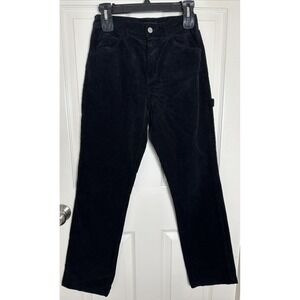 John Galt Brandy Melville Black High Waist Corduroy Cargo Pants‎ 26